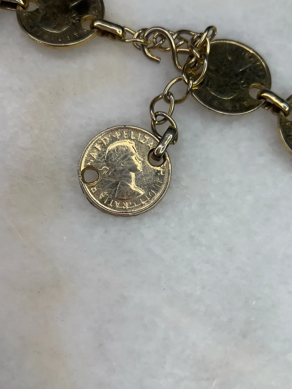 1980s Vintage Coin Belt